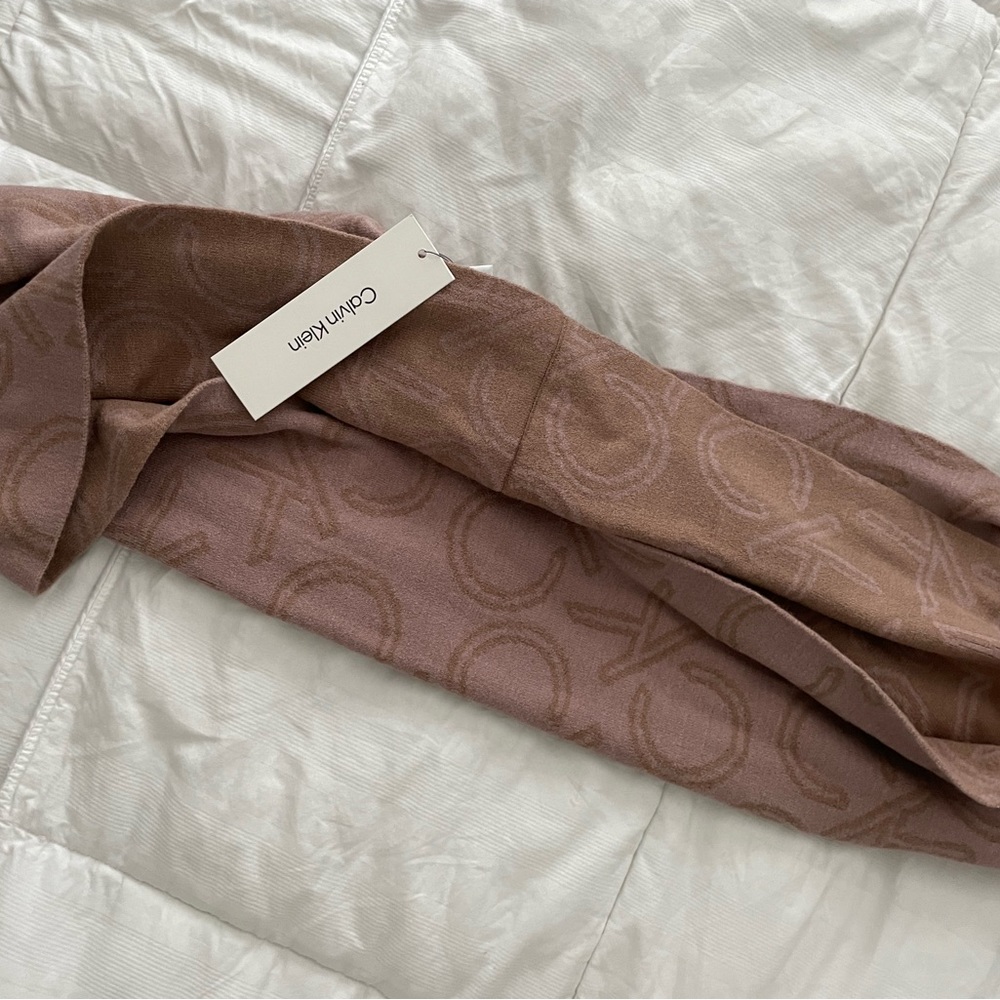 Dusty rose pink CK scarf